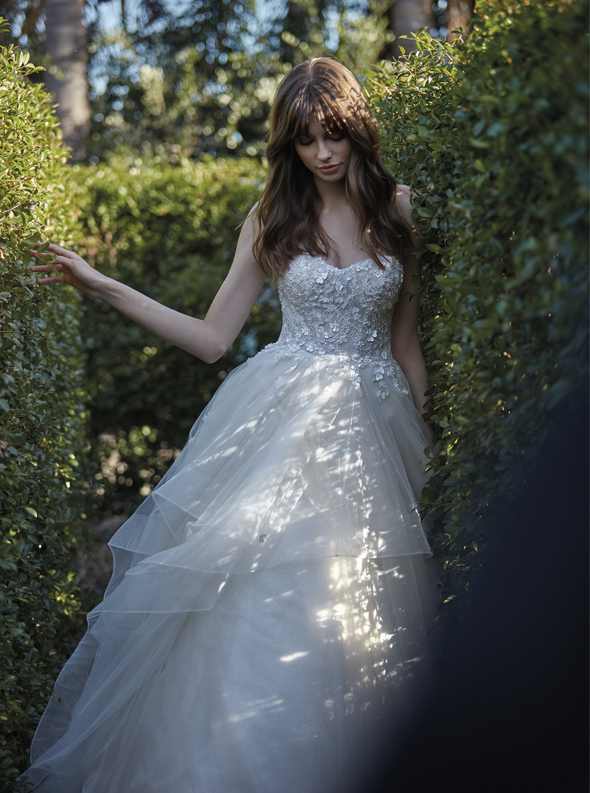 フローレス Framed flower lace dress